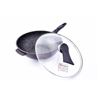 Germany Wok Pan Non-Sticky Teflon And Marble Ceramic Frying Pan 30Cm