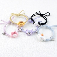 Sanrio Kuromi Cinnamoroll MyMelody Pompompurin Pochacco Cartoon Friend Magnet Bracelet Girl Magnetic