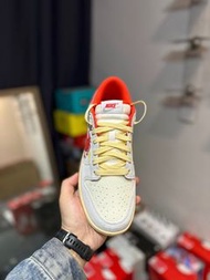 紅龍 定制款Nike Dunk Low 龍年限定 中國紅 中國龍 板鞋 白灰橙 男女通用款
