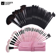 VANDER LIFE 32Pcs Makeup Brush Sets Professional Cosmetics Brushes Set Kit + Pouch Bag Case Woman Ma