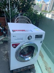 洗衣機 8KG LG 前置式大眼雞1400轉 (可櫃底安裝 可飛頂) 二手電器 最新款 傢俬 家庭用品 搬屋 拆舊 二手洗衣機 雪櫃 時尚 安裝