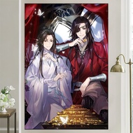 ชุดระบายสีโปสเตอร์อนิเมะ BL จากสวรรค์อย่างเป็นทางการของพรพรพรจากประเทศจีน Xie Lian Hua ชุดงานปักครอส