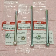 HONDA EX5 DREAM FRONT REAR WHEEL SWING ARM SHAFT WITH NUT THAI WINNYMOTORPARTS