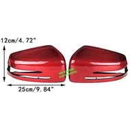 Mercedes Benz W212 W204 W203 W207 W246 side mirror cover red carbon