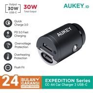 Aukey CC-A4 2-Port Car Charger (PD + Quick Charge)
