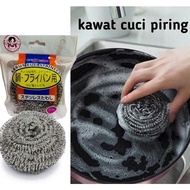 Pilihan Abuk Besi Stainless Steel / Sabut Besi Cuci Piring / Kawat Cuci Piring Anti Karat / Spons Ka