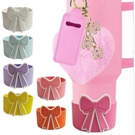 Bow Protective Silicone Boot, Silicone Bow Cup Sleeve for Stanley Cup Accessories Protective Sleeve 