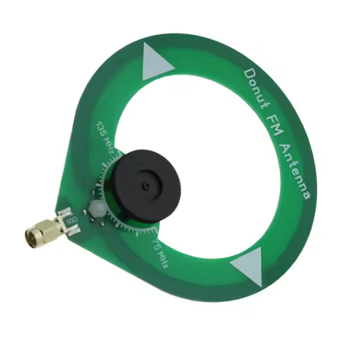 L68ADonut FM Antenna 75M-135MHz FM Antenna SMA Male Interface Mini Loop Antenna