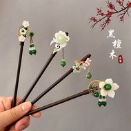 Vintage Tassel Hairpin For Women Advanced Sense Of Tassel Wooden Hairpin Woman Coiled Hairpin Country Style Hanfu Hairpin Hair Clips Hair Accessories