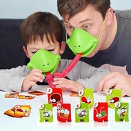 Plastic Frog Battle Toy Frog Sticking Out Tongue Children's Board Game Toy U7z0