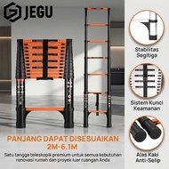 Folding Ladder Portable Aluminum Telescopic Ladder 2.7/ 3.9/ 4.3/5.1M Telescopic Ladder Straight Lad