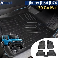3D car mat Jimny jb64 jb74 3 door (2018-2027) car foot mat carpet car floor mat TPE mat Rice grain p