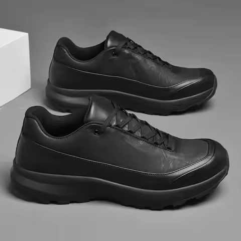 Outdoor Men's Commuter Casual Shoes Upscale Sneakers Lightweight Male Treking Footwear Comfortable T