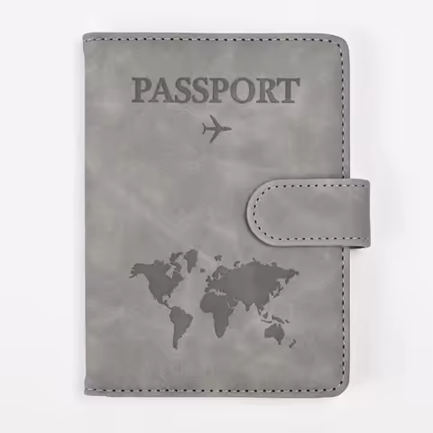 1PCS Passport Wallet PU Leather Passport Covers Travel Passport Holder with Credit Card Holder Case 