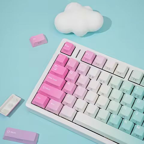 Y2K Keycaps Dye-Sub PBT Side light Cherry Profile Spanish French German Russian For Mechanical Keybo