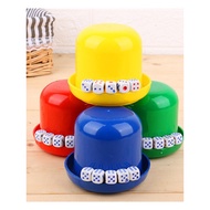 Dice Box Commercial Sieve Cup Drinking Entertainment Toy Stopper Cup Game Sprinkler Shaking Cup Dice