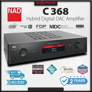 NAD C 368 Hybrid Digital DAC Amplifier แอมป์ดิจิตอลมีแดคในตัว 80 วัตต์/ข้าง มีกำลังขับสำรอง