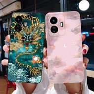 Vivo Y77 5G 2022 Dragon Pattern Jelly Silicone Soft Case VivoY77 Y 77 V2169 Phone Casing