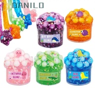 DANILO1 Clear Crystal Clay, Non-Sticky Crystal Slime Jelly Cube Slimes Kit, Soft Jelly Clay Pure Fake Water Soft Stretchy Soft Soft Rainbow Clay Kids Toys