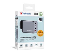 Verbatim 4Port 240W GaN 插牆式充電器 32211【原裝行貨】