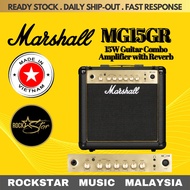 Marshall MG15GR Gold Series 15W Guitar Combo Amplifier with Reverb (MG15R) (MG15)