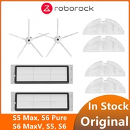 Original Roborock S5 Max, S6 MaxV, S6 Pure, S6, S5 Accessories of Mop Cloth, Side Brush, Filter for 