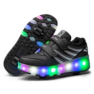 ⛸ LEDรองเท้าสเก็ต, รองเท้าสเก็ตสำหรับเด็ก, รองเท้าสเก็ตน้ำแข็งสองล้อ