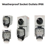 ABB Weatherproof switched socket outlet for 13A IP66 (WSO113CL)