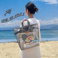 Mesh Travel Beach Bag Large Size Unisex Portable Dry Capacity Foldable Swimming With Inner WQ974