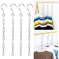 Stainless Steel Space Saving Hanger / Chains Magic Hangers Closet Space Saver Hanger /Multifunctional Magic Hanger for Hanging Clothes Hangers Wardrobe Space Saver