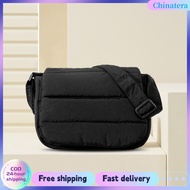 [Chinatera Flagship Store] Women Padded Shoulder Bag Large Capacity Puffy Tote Handbag Strap Adjusta