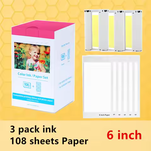 New RP-108 RP108 Ink Case For Canon Selphy Photo Printer CP1500 CP1300 CP1200 CP1000 CP910 CP900 KP-