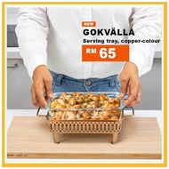 IKEA GOKVÄLLÅ Dulang Hidangan Warna Tembaga Hari Raya Mewah Luxury Serving Tray Gold Copper Colour S