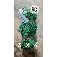 Car Cover Net Horse Dung Rope 5 Mm. 3 x 4 M. Pickup Truck Trunk