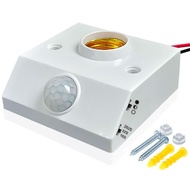 ORIA Human Infrared Induction Conversion Lamp Holder Radar Induction Light Socket for E26 E27 Bulb