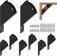 Pergola Brackets 8 Pcs,45-Degree Angle Support Bracket,Heavy Duty Connector Brace for 2" x 4" Lumber