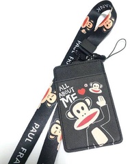 PAUL  FRANK BB สายคล้องคอ สายคล้องบัตร ที่ใส่บัตร ซองใส่บัตร ที่ใส่บัตร พร้อมสายคล้องคอ ลาย PAUL FRANK  งานดี สวยงาม สำหรับ บัตร 6x8 cm (body 7x11cm)  BY  PMY SHOP