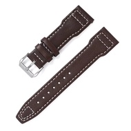 Zhangeer สายนาฬิกาหนังแท้20มม. 21มม. 22มม. สำหรับ IWC Pilot Portofino สายนาฬิกาข้อมือ Cowhide เข็มขั