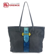 PRADA Cahier Trompe-l'oeil 腰帶標誌條紋托特包