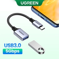 UGREEN USB C to USB 3.0 OTG Cable With Nylon Braided Type C Male to USB Female OTG Data Cable