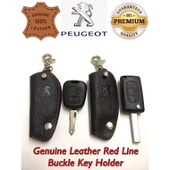 Leather Car Key Holder 5002-5 for Peugeot Key Organizer, Car Key Case, Leather Key Pouch, Leather Ke