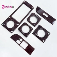 6PCS Interior Dashboard Wooden Trims for   70 71 75 LC76 LC79 Hj75 Hzj75 Hzj79 Hdj79 1984-2006