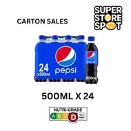 Pepsi 500ml Bottle Drinks Carton Sales (24 bottles per carton)