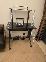 玻璃電腦枱Computer Desk90x60cm