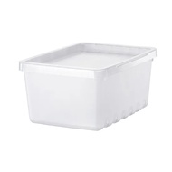 [Bamboo Daigou] IKEA IKEA UPPSNOFSAD Storage Box with Lid Storage Box Storage Box Storage Box Storag