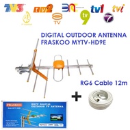 Antenna 8E Fraskoo HD9E TV Digital DVB T2 UHF 470-800MHz 6db-8db