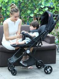 【黑豹】嬰兒推車可坐可躺輕便折疊簡易高景觀傘車寶寶小孩便攜式兒童推車