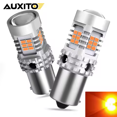 AUXITO 2Pcs BAU15S PY21W LED Canbus 1156 BA15S P21W T20 7440 LED Bulb No Error Car Turn Signal Light