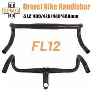 UNO Handlebar FL12 Road Bike Handlebar Ultralight Flared Handlebar Outer Drop Bar 31.8x400/420/440/460mm Racing Gravel Bike Handle Bar Accessories