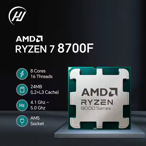 AMD Ryzen 7 8700F 8 Cores 16 Threads 5GHz New Desktop Computer Processor with AM5 Socket R7 8700F CP